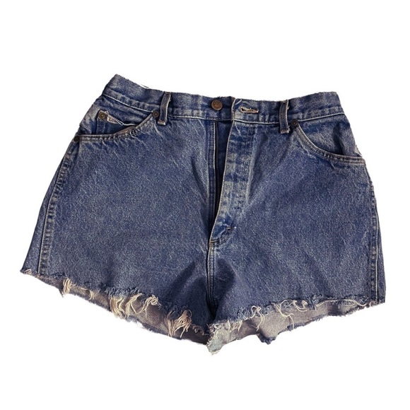 Lee Pants - Lee Jeans Vintage Blue Denim Shorts with Frayed Hem || |Size 12